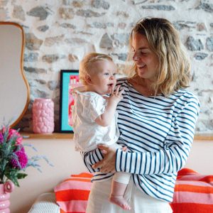 Aimée – Le tee-shirt marinière d’allaitement classique