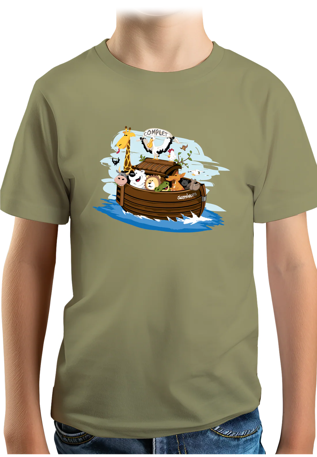 T-Shirt Garçon Arche de Noé (Recto/Verso) – Image 3