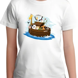 T-Shirt Fille Arche de Noé (Recto/Verso)