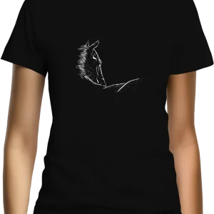 T-Shirt Femme Cheval de Camargue croupe