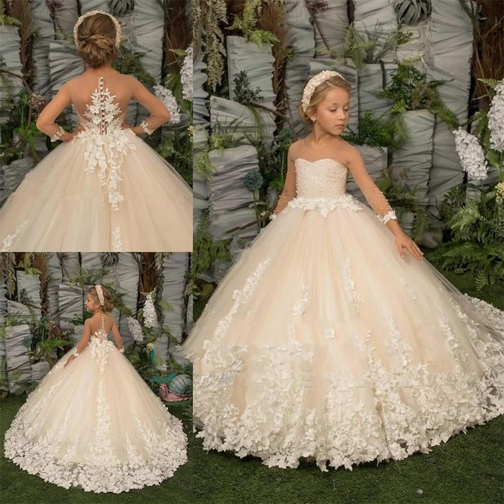 Robe dentelle florale fille d'honneur – Image 6