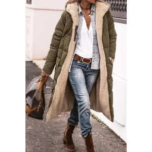 Manteau d'Hiver pour Femme Léger et Réversible