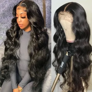 Lace frontal wig human pre plucked