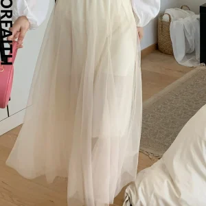 Jupe évasée taille haute