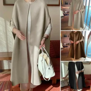 Manteau Long en Laine pour Femmes