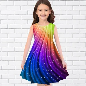 Robe imprimée 3D Fille
