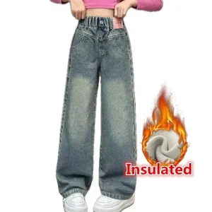 Pantalon Isolée en Denim pour Adolescent