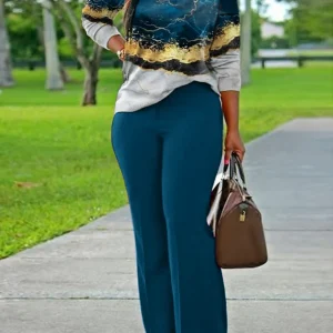 Ensemble casual manches longues 2pcs