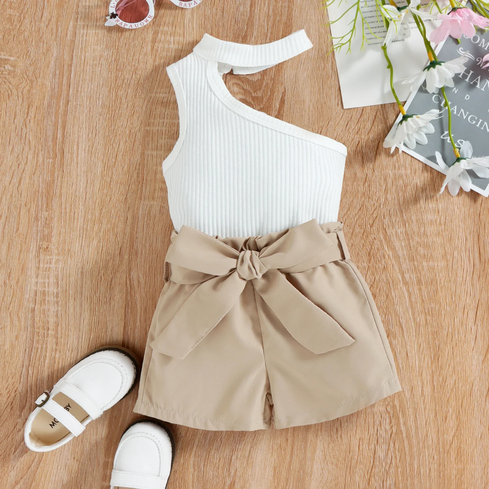 Ensemble Gilet Doux et Short Uni – Image 3