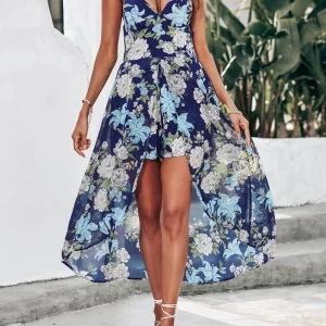 Combinaison pour femmes Combinaison à imprimé floral