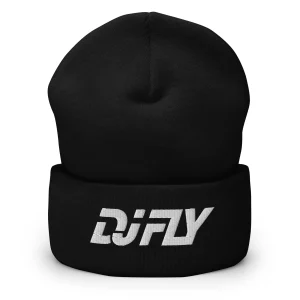 Dj Fly - Bonnet à Revers - Brodé Blanc