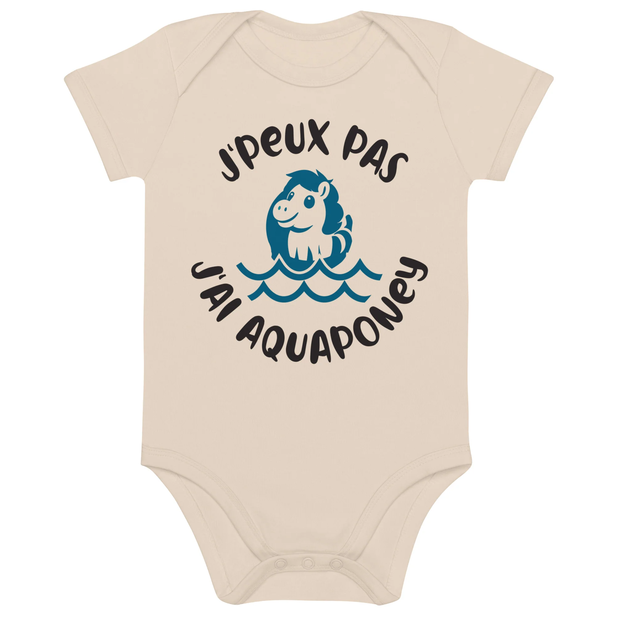 J'peux pas aqua-poney - Body en coton bio bébé – Image 3