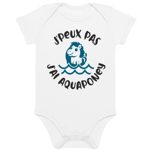 J'peux pas aqua-poney - Body en coton bio bébé