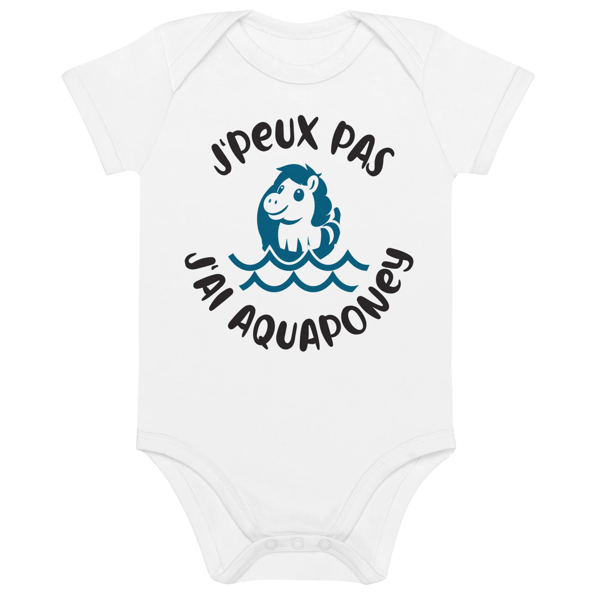 J'peux pas aqua-poney - Body en coton bio bébé