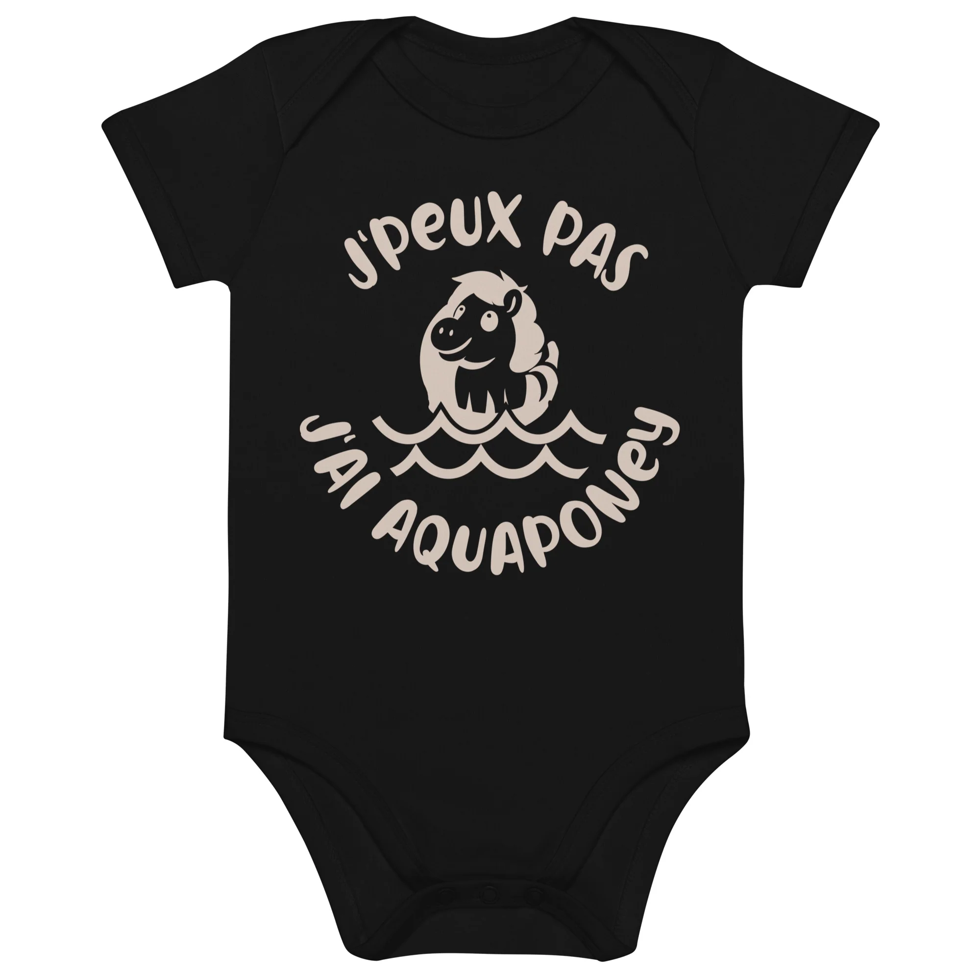 J'peux pas aqua-poney - Body en coton bio bébé – Image 2