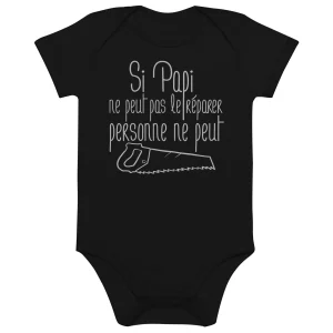 Si papi ne peut pas - Body en coton bio bébé