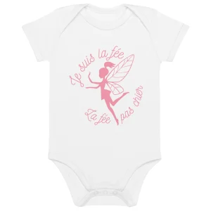 Je suis la fée -  Body en coton bio bébé