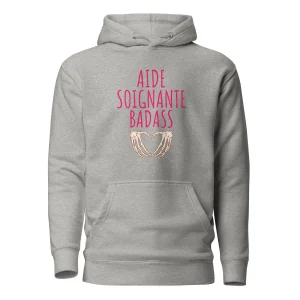 Aide-Soignante Badass - Lolo Le Soignant - Sweat à Capuche Unisexe
