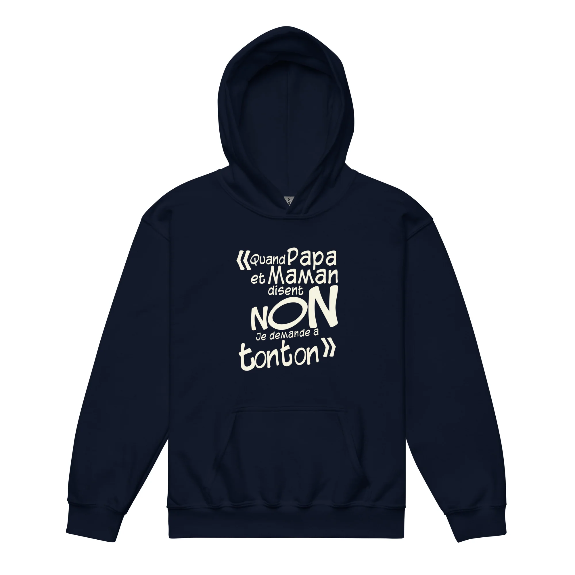 Je demande à tonton - Sweat à capuche épais pour les jeunes – Image 2